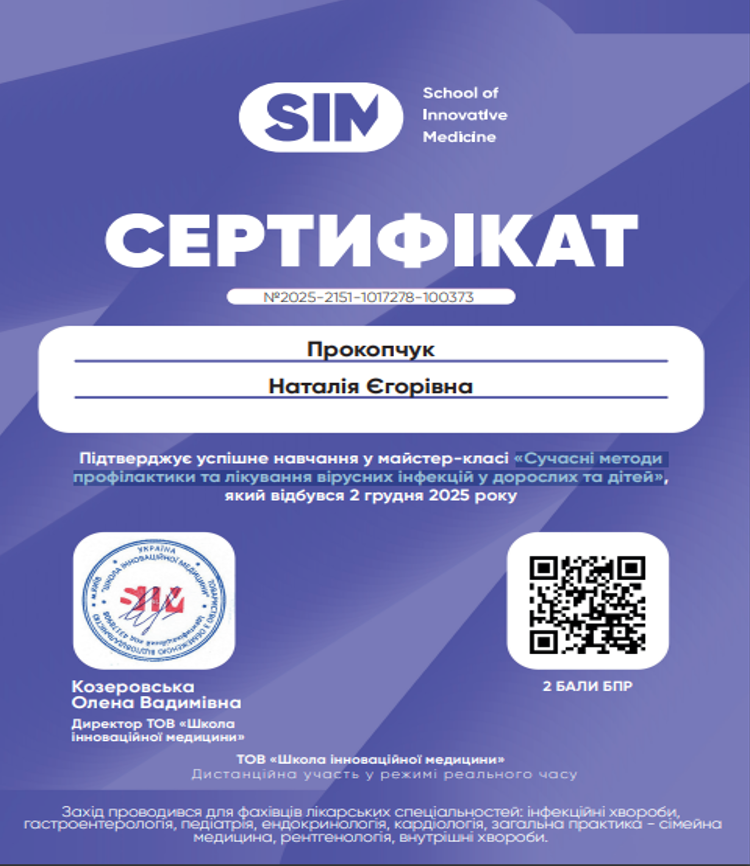 Сучасні методи профілактики та лікування вірусних інфекцій у дорослих та дітей